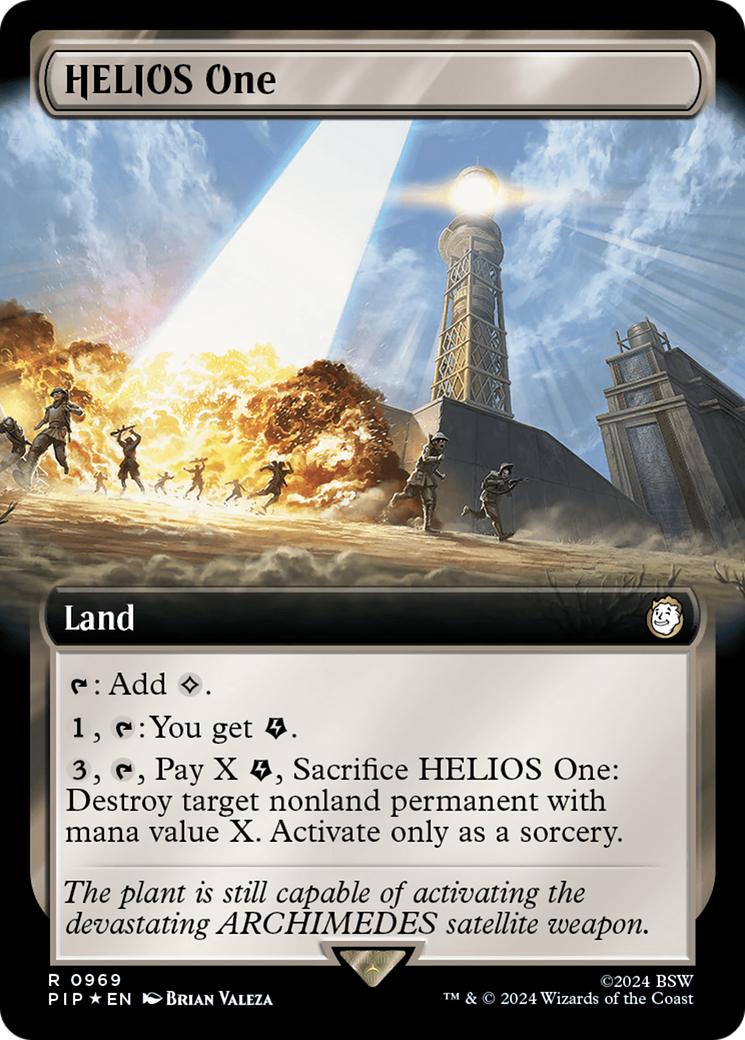 HELIOS One (Extended Art) (Surge Foil) [Fallout] | Mindsight Gaming