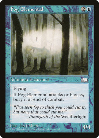 Fog Elemental [Weatherlight] | Mindsight Gaming