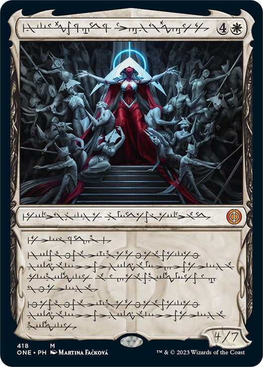 Elesh Norn, Mother of Machines (Phyrexian Step-and-Compleat Foil) [Phyrexia: All Will Be One] | Mindsight Gaming