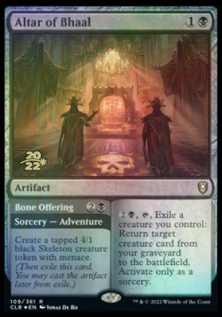 Altar of Bhaal // Bone Offering [Commander Legends: Battle for Baldur's Gate Prerelease Promos] | Mindsight Gaming