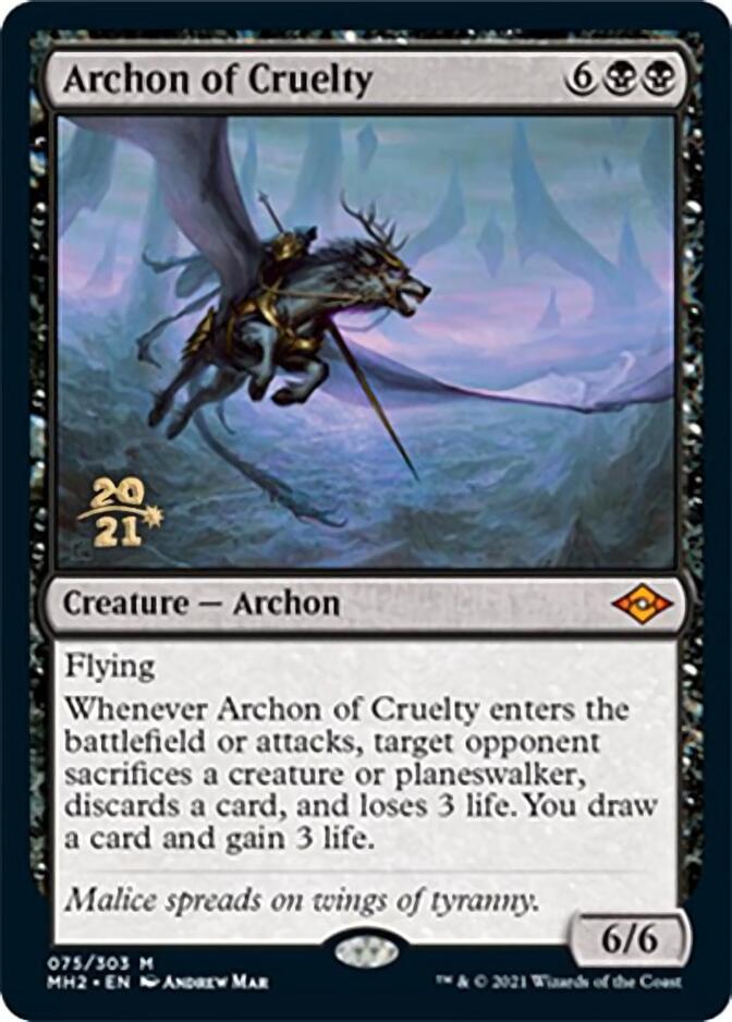 Archon of Cruelty [Modern Horizons 2 Prerelease Promos] | Mindsight Gaming