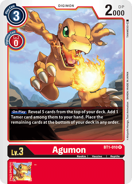 Agumon [BT1-010] [Release Special Booster Ver.1.0] | Mindsight Gaming