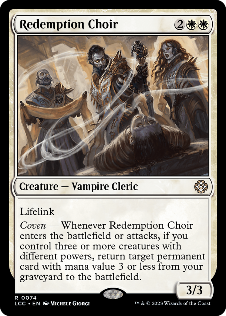 Redemption Choir [The Lost Caverns of Ixalan Commander] | Mindsight Gaming