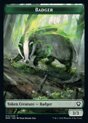 Bird (002) // Badger Double-sided Token [Dominaria United Tokens] | Mindsight Gaming