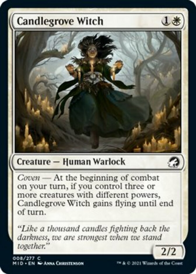 Candlegrove Witch [Innistrad: Midnight Hunt] | Mindsight Gaming