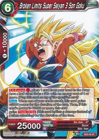Broken Limits Super Saiyan 3 Son Goku (Starter Deck - The Extreme Evolution) [SD2-02] | Mindsight Gaming