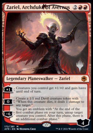 Zariel, Archduke of Avernus (Promo Pack) [Dungeons & Dragons: Adventures in the Forgotten Realms Promos] | Mindsight Gaming