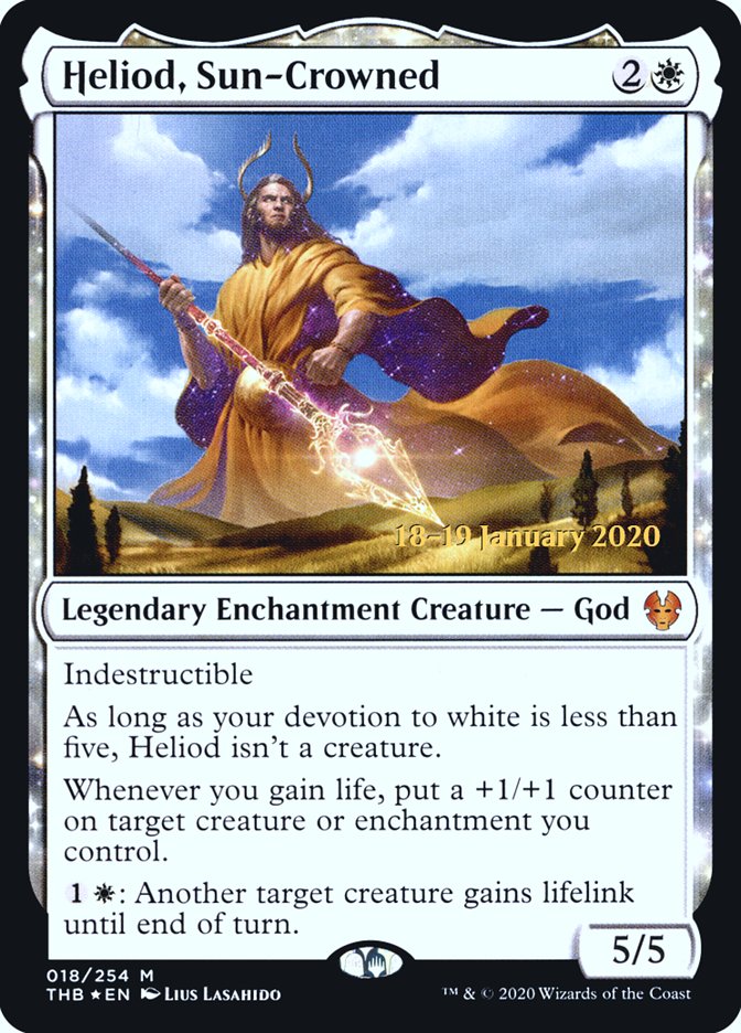 Heliod, Sun-Crowned [Theros Beyond Death Prerelease Promos] | Mindsight Gaming
