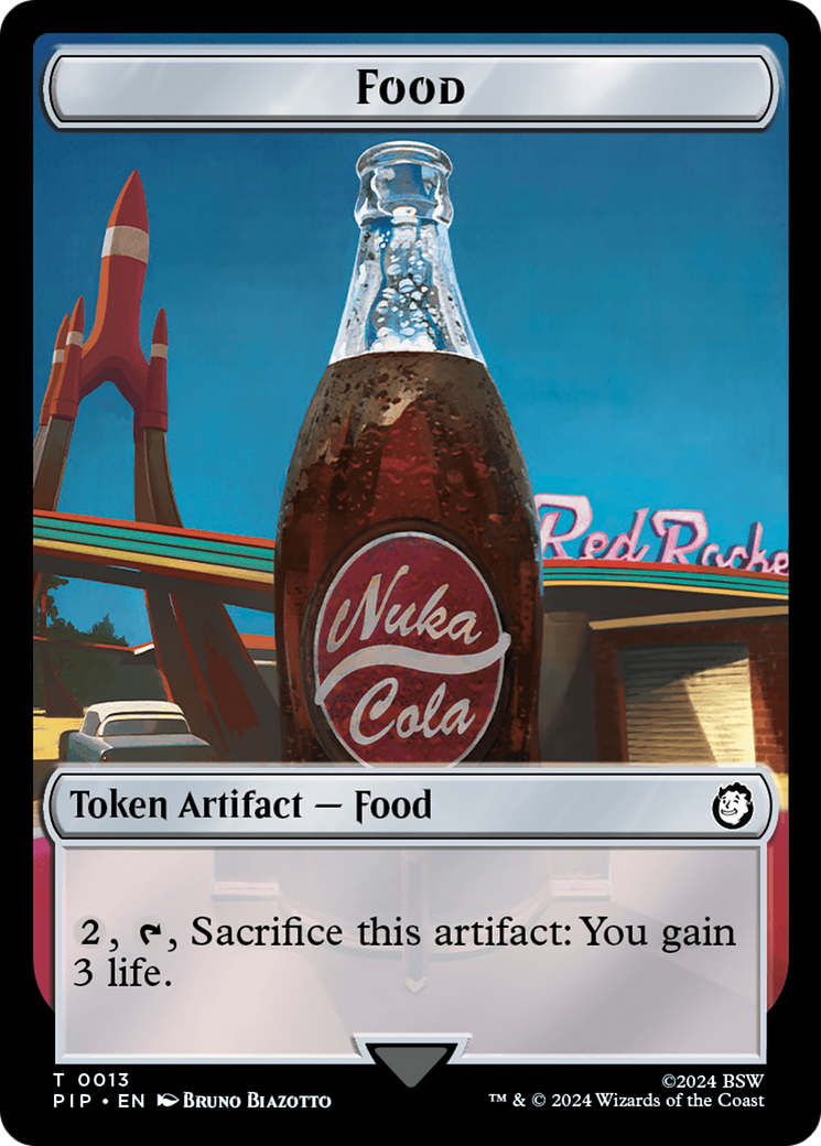 Food (0013) // Clue Double-Sided Token [Fallout Tokens] | Mindsight Gaming