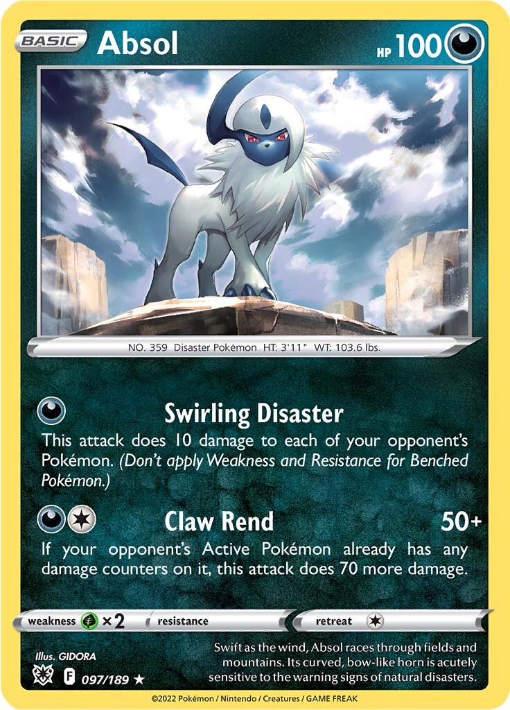 Absol (097/189) (Theme Deck Exclusive) [Sword & Shield: Astral Radiance] | Mindsight Gaming