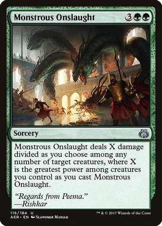 Monstrous Onslaught [Aether Revolt] | Mindsight Gaming