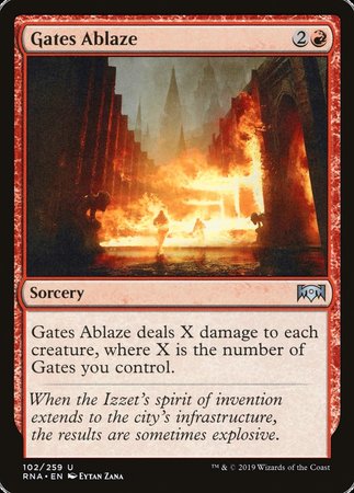 Gates Ablaze [Ravnica Allegiance] | Mindsight Gaming