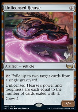 Unlicensed Hearse (Promo Pack) [Streets of New Capenna Promos] | Mindsight Gaming