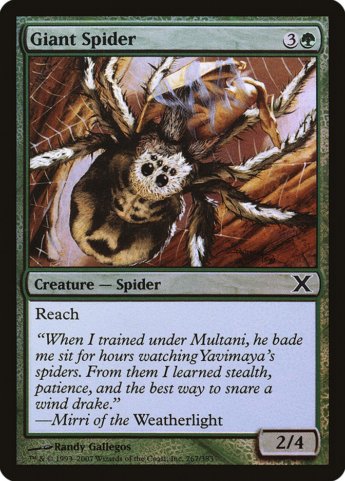 Giant Spider (Premium Foil) [Tenth Edition] | Mindsight Gaming