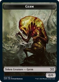 Germ // Human Soldier Double-sided Token [Double Masters Tokens] | Mindsight Gaming