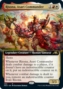 Risona, Asari Commander (Extended) [Kamigawa: Neon Dynasty] | Mindsight Gaming
