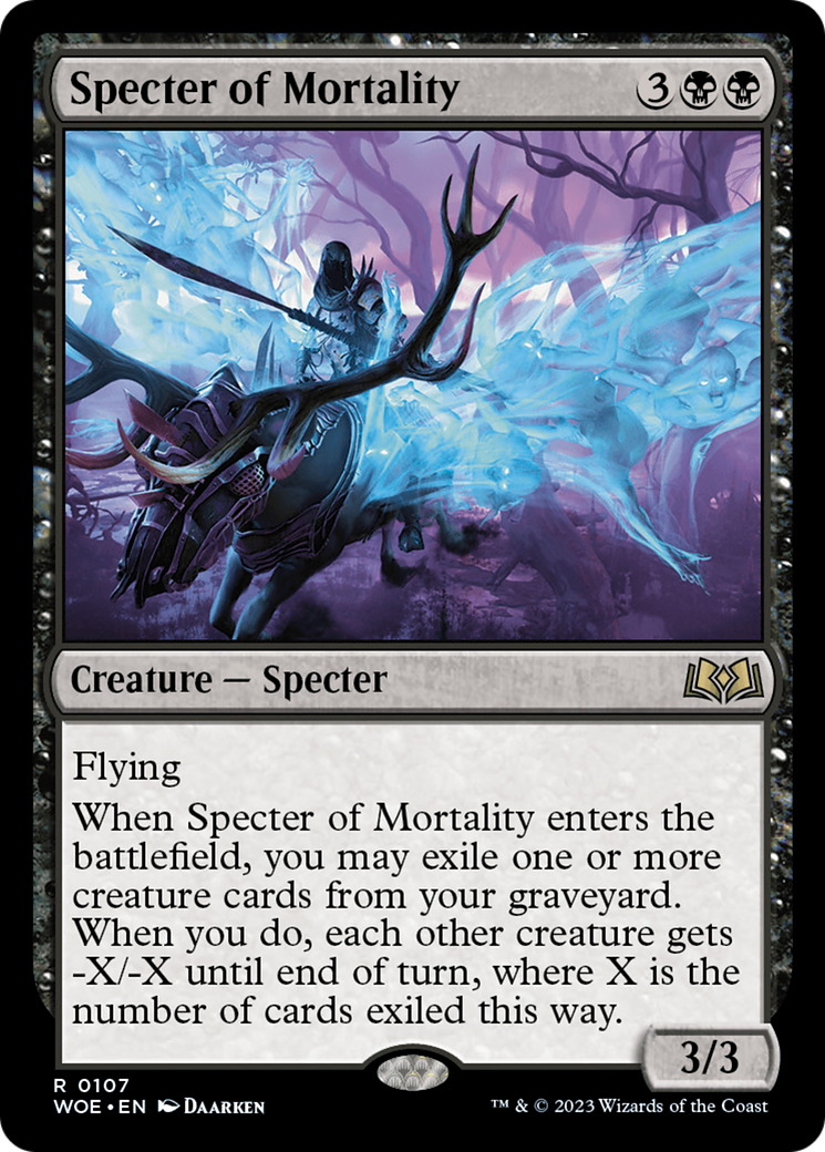 Specter of Mortality [Wilds of Eldraine] | Mindsight Gaming
