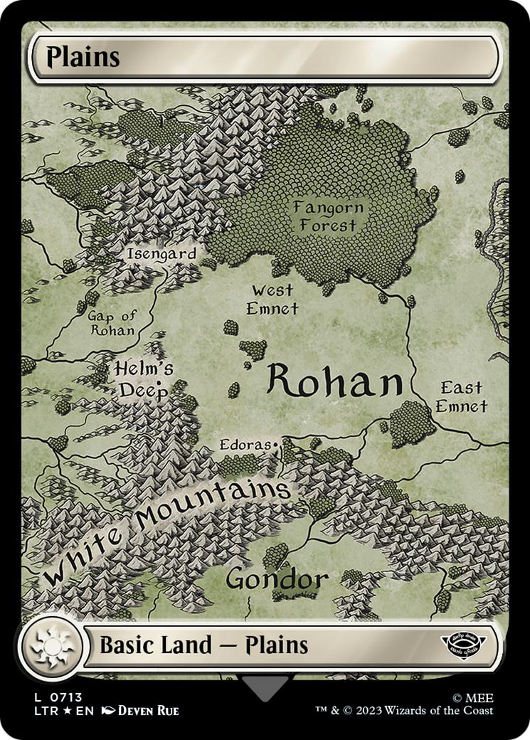 Plains (0713) (Surge Foil) [The Lord of the Rings: Tales of Middle-Earth] | Mindsight Gaming