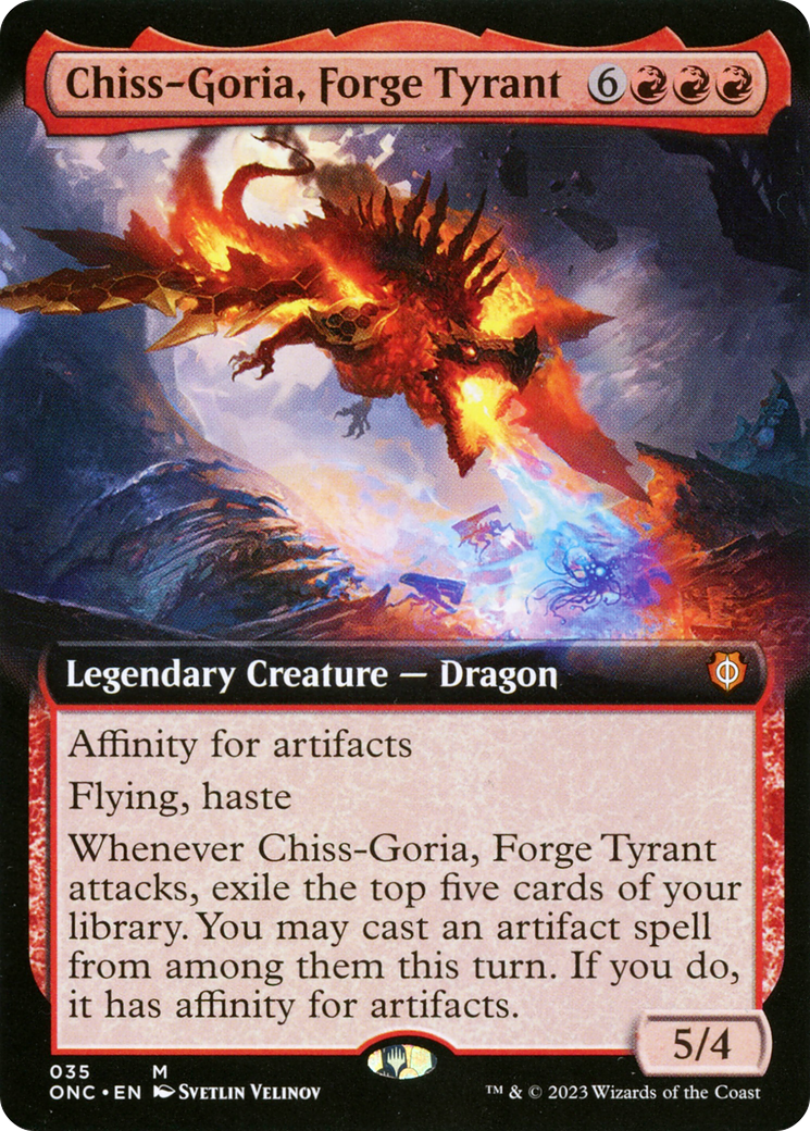 Chiss-Goria, Forge Tyrant (Extended Art) [Phyrexia: All Will Be One Commander] | Mindsight Gaming