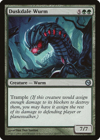 Duskdale Wurm [Duels of the Planeswalkers] | Mindsight Gaming