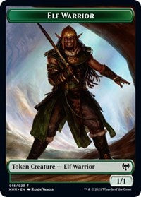 Elf Warrior // Bear Double-sided Token [Kaldheim Tokens] | Mindsight Gaming