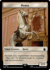 Horse // Soldier Double-Sided Token [Doctor Who Tokens] | Mindsight Gaming