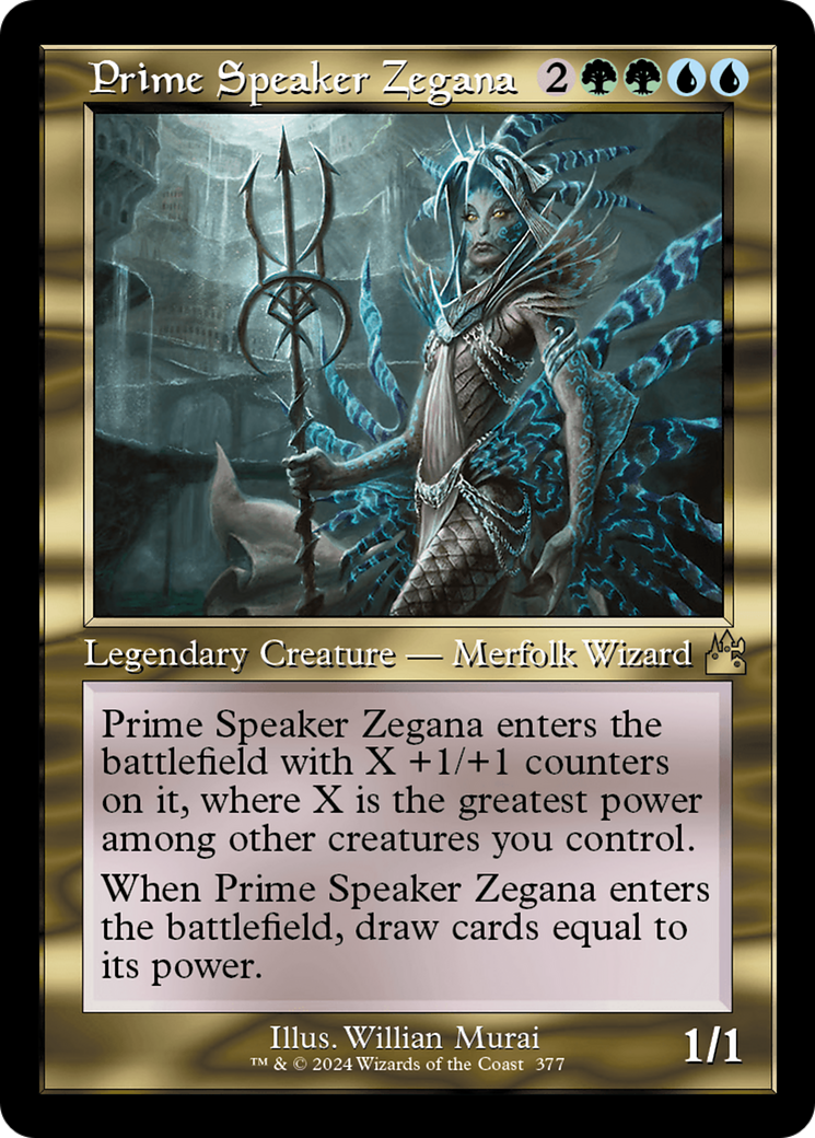 Prime Speaker Zegana (Retro Frame) [Ravnica Remastered] | Mindsight Gaming