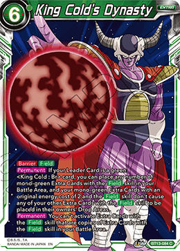 King Cold's Dynasty (Common) [BT13-084] | Mindsight Gaming