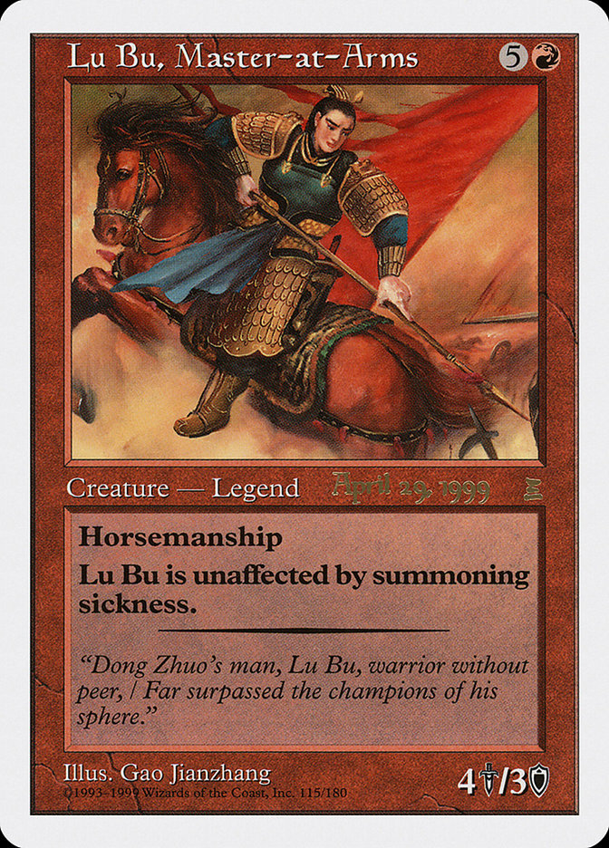 Lu Bu, Master-at-Arms (April 29, 1999) [Portal Three Kingdoms Promos] | Mindsight Gaming
