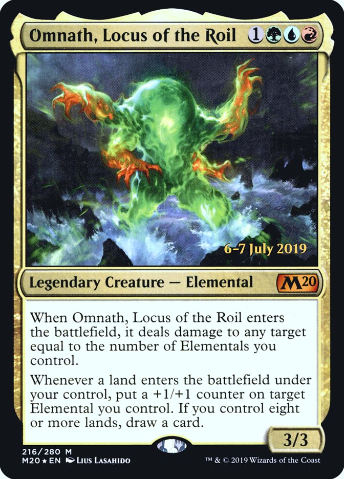 Omnath, Locus of the Roil  [Core Set 2020 Prerelease Promos] | Mindsight Gaming