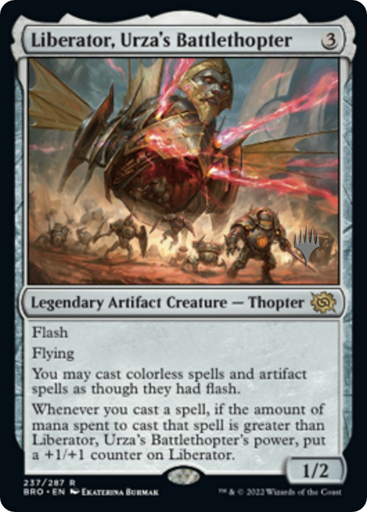 Liberator, Urza's Battlethopter (Promo Pack) [The Brothers' War Promos] | Mindsight Gaming