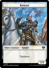 Human Soldier // Knight Double-Sided Token [Commander Masters Tokens] | Mindsight Gaming
