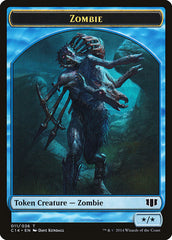 Whale // Zombie (011/036) Double-sided Token [Commander 2014 Tokens] | Mindsight Gaming