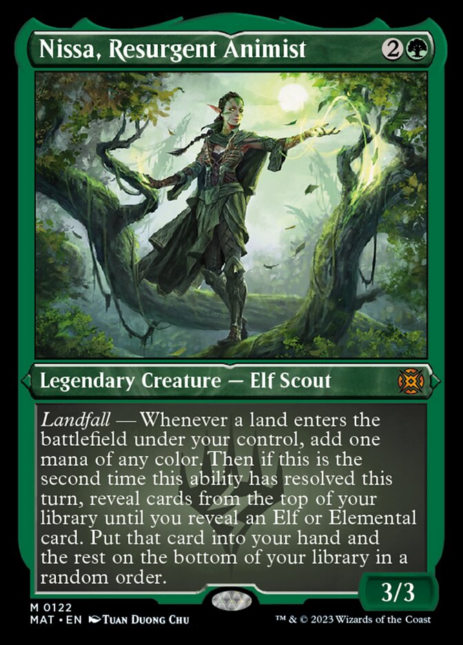 Nissa, Resurgent Animist (Foil Etched) [March of the Machine: The Aftermath] | Mindsight Gaming