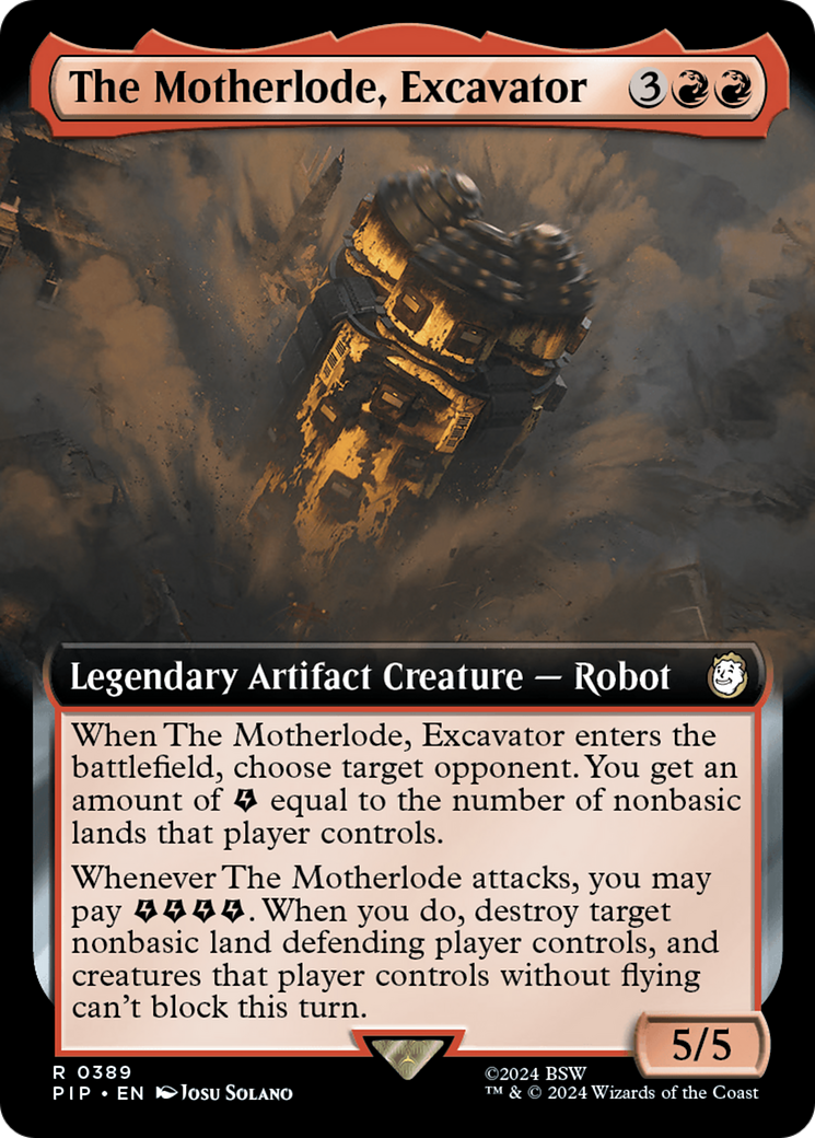 The Motherlode, Excavator (Extended Art) [Fallout] | Mindsight Gaming