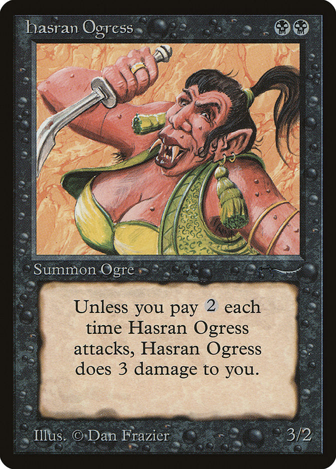 Hasran Ogress (Light Mana Cost) [Arabian Nights] | Mindsight Gaming