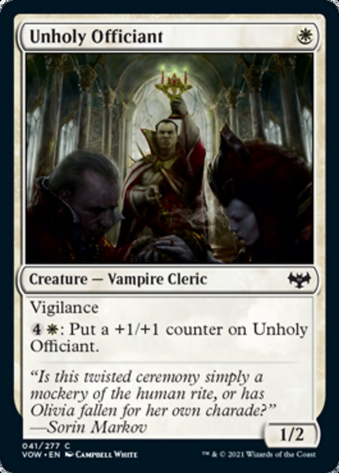 Unholy Officiant [Innistrad: Crimson Vow] | Mindsight Gaming