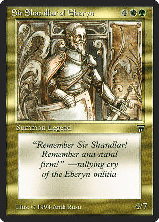 Sir Shandlar of Eberyn [Legends] | Mindsight Gaming
