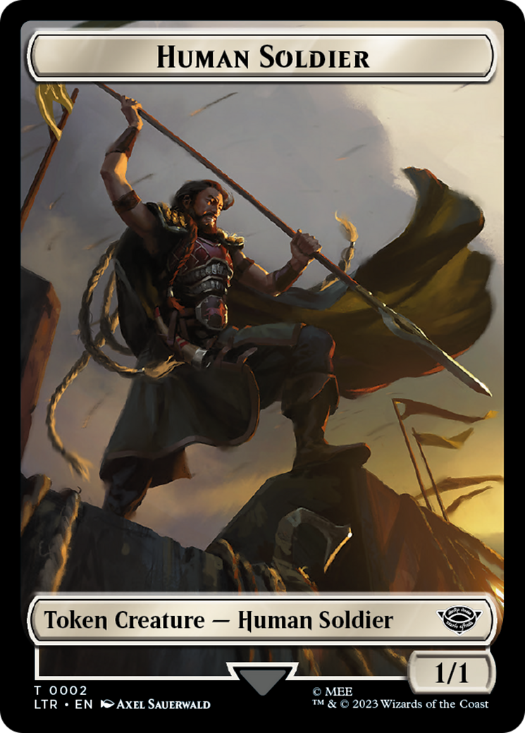 Food (10) // Human Soldier (02) Double-Sided Token [The Lord of the Rings: Tales of Middle-Earth Tokens] | Mindsight Gaming