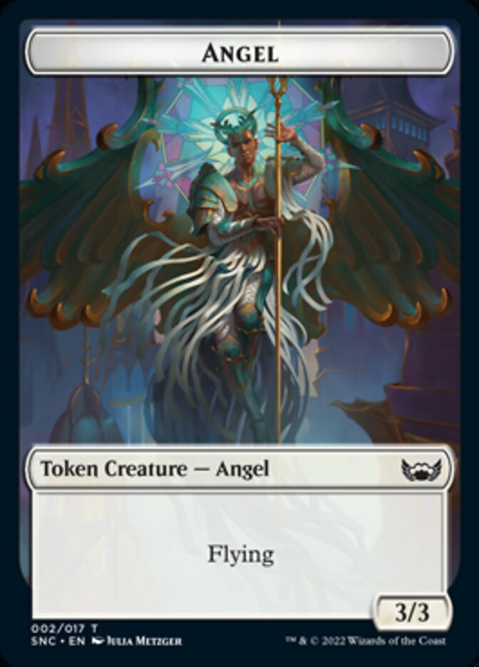 Cat // Angel Double-sided Token [Streets of New Capenna Tokens] | Mindsight Gaming
