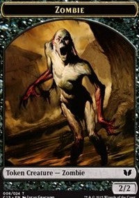 Zombie // Spirit (022) Double-Sided Token [Commander 2015 Tokens] | Mindsight Gaming