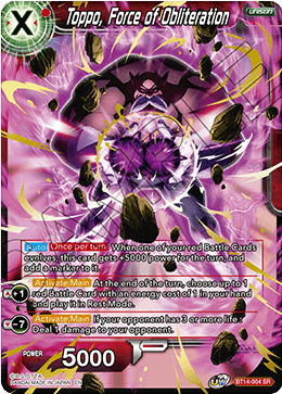 Toppo, Force of Obliteration (BT14-004) [Cross Spirits] | Mindsight Gaming
