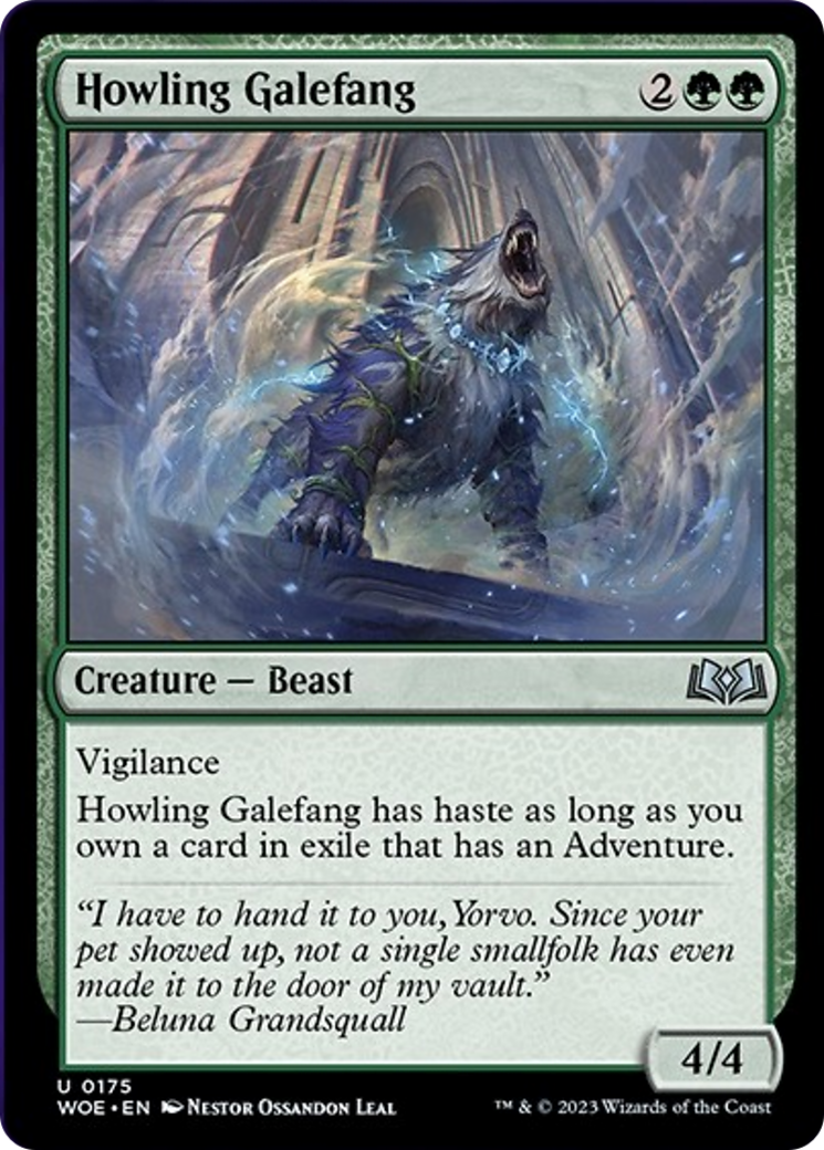 Howling Galefang [Wilds of Eldraine] | Mindsight Gaming