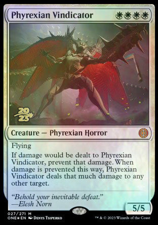 Phyrexian Vindicator [Phyrexia: All Will Be One Prerelease Promos] | Mindsight Gaming
