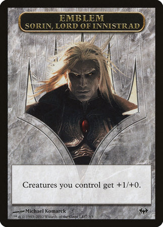 Emblem - Sorin, Lord of Innistrad [Dark Ascension Tokens] | Mindsight Gaming