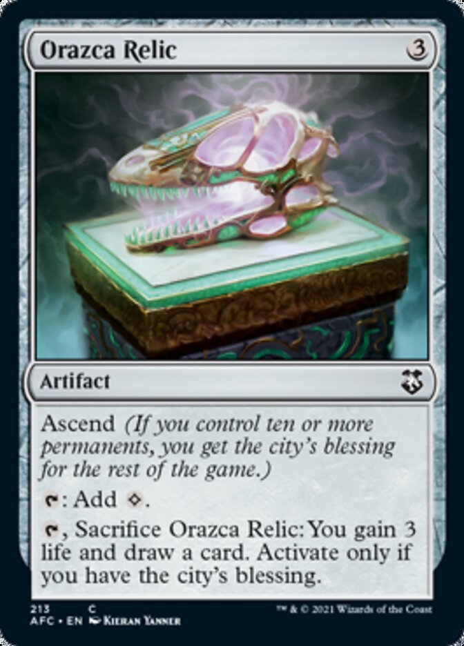 Orazca Relic [Dungeons & Dragons: Adventures in the Forgotten Realms Commander] | Mindsight Gaming
