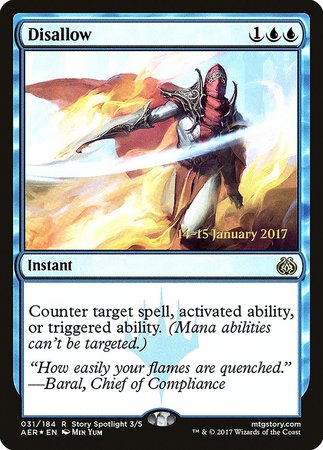 Disallow [Aether Revolt Promos] | Mindsight Gaming