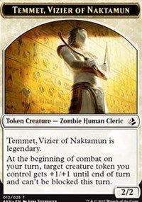 Temmet, Vizier of Naktamun // Zombie Token [Amonkhet Tokens] | Mindsight Gaming