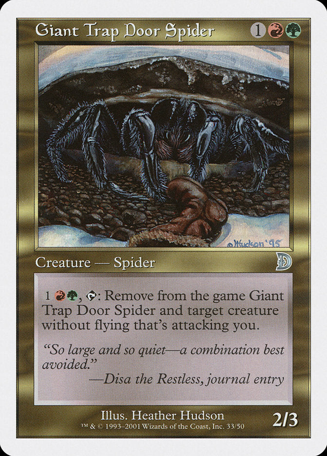 Giant Trap Door Spider [Deckmasters] | Mindsight Gaming