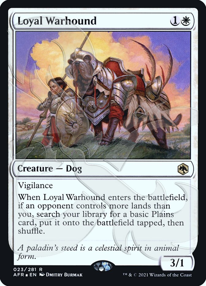 Loyal Warhound (Ampersand Promo) [Dungeons & Dragons: Adventures in the Forgotten Realms Promos] | Mindsight Gaming